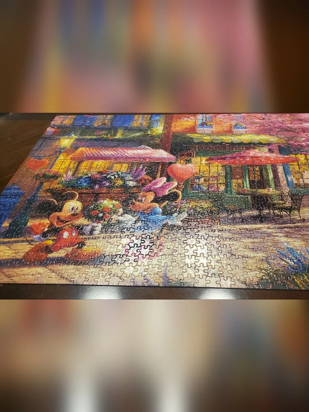 Disney Thomas Kinkade Puzzle Lot Of 3 Mickey And Minnie Mouse